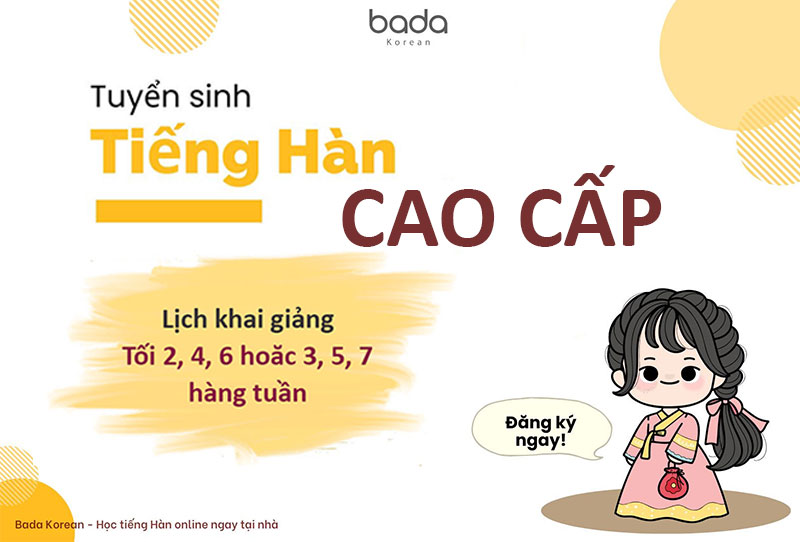 Khóa học tiếng Hàn cao cấp