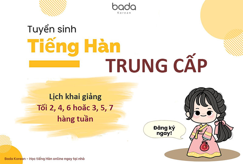 Khóa học tiếng Hàn cơ bản trung cấp